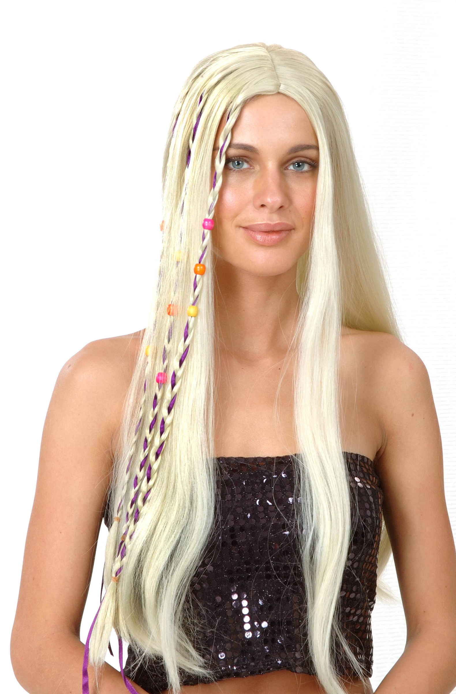 perruque hippie femme